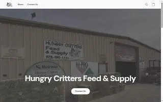 Hungry Critters Feed & Supply website
