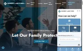 Kemmy Law Firm, P.C. of Hobbs website