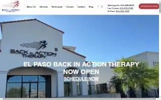 Back in Action Therapy of Las Cruces website