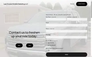 Las Cruces Mobile Detailing website