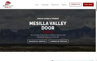 Mesilla Valley Door LLC website
