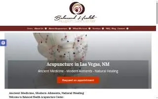 Balanced Health Acupuncture Center of Las Vegas website