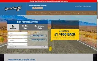 Garcia's Tire website