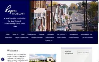 Rogers Mortuary website