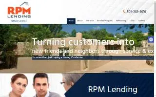 RPM Lending website