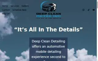 Deep Clean Detailing website