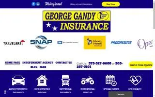 George Gandy Insurance website