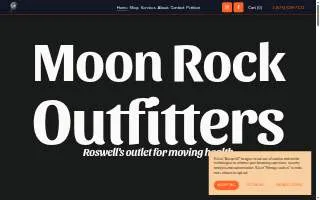 Moon Rock Outfitters website