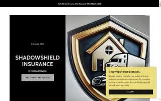 Shadowshield Insurance website
