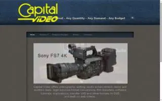Capital Video website