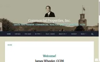 Commercial Properties Inc of Santa Fe website