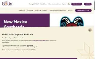 Del Norte Credit Union of Santa Fe website