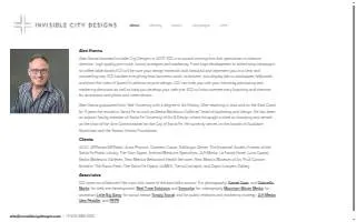 Invisible City Designs website