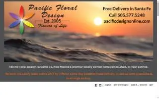 Pacific Floral Design website