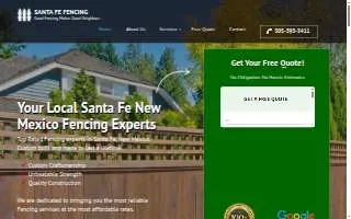 Santa Fe Fencing website