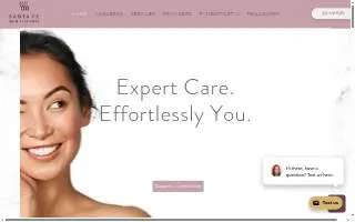 Santa Fe Skin Institute website