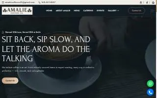 Amalie Coffee Co website