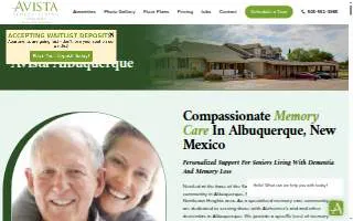 Avista Senior Living Albuquerque website