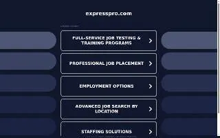 Express Employment Professionals of South Valley website