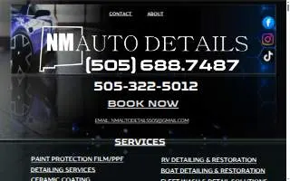 NM Auto Details website