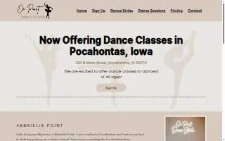 On Point Dance Studio website