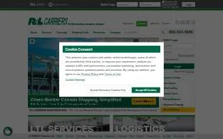 R+L Carriers of South Valley website