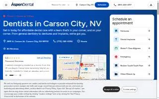 Aspen Dental - Carson City website