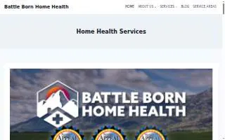 Battle Born Home Health website