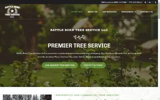 Battle Born Tree Service website