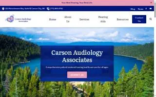 Carson Audiology Associates website