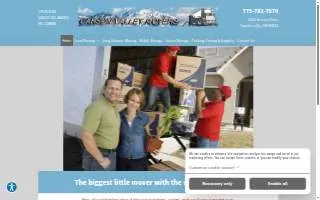 Carson Valley Movers website