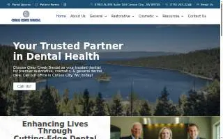 Clear Creek Dental of Carson City website