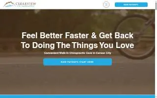 Clearview Chiropractic website