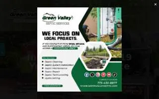 Green Valley Septic Services of Carson City website