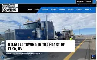 Atlas Towing & Recovery of Elko website