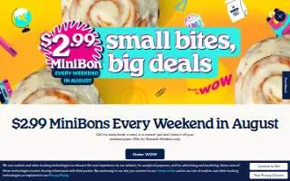 Cinnabon of Elko website