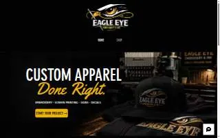 Eagle Eye Embroidery & Ink website