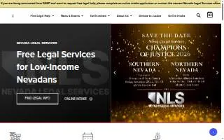 Nevada Legal Services website