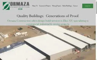 Ormaza Construction Inc website