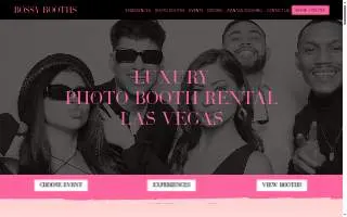 Bossy Booths website