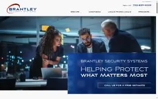Brantley Security Systems of Enterprise website