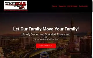 Five Star Moving LLC of Enterprise website