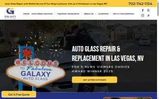 Galaxy Auto Glass of Enterprise website