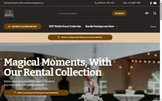 Premier Party Rentals of Enterprise website