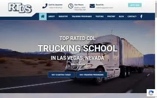 RTDS Trucking School website