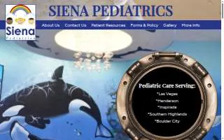 Siena Pediatrics of Enterprise website