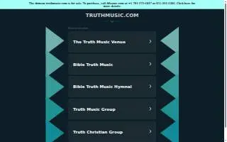 Truth Music website