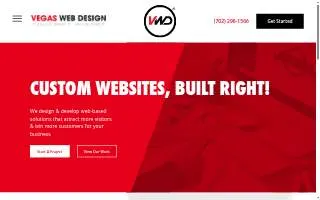 Vegas Web Design of Enterprise website