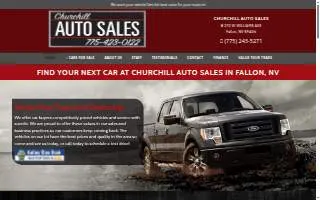 Churchill Auto Sales Fallon Nv website