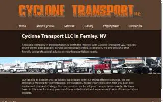 Cyclone Transport LLC website